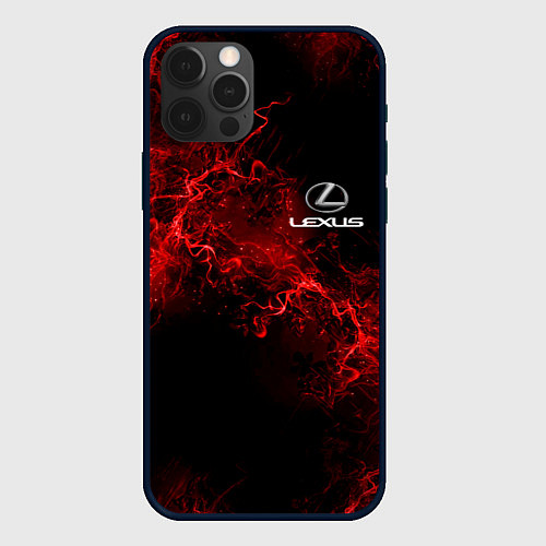 Чехол iPhone 12 Pro LEXUS / 3D-Черный – фото 1