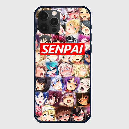 Чехол iPhone 12 Pro SENPAI СЕНПАЙ / 3D-Черный – фото 1