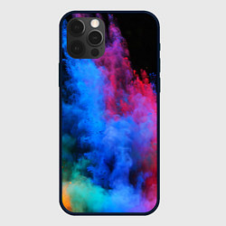 Чехол для iPhone 12 Pro КРАСКИ, цвет: 3D-черный