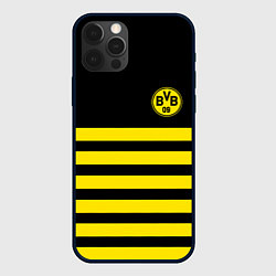 Чехол для iPhone 12 Pro BORUSSIA, цвет: 3D-черный