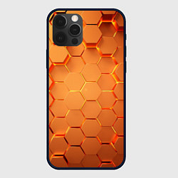 Чехол iPhone 12 Pro Золотые 3D плиты