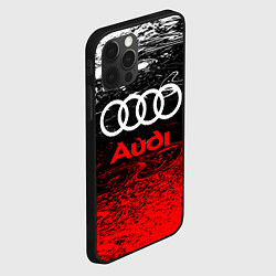 Чехол для iPhone 12 Pro AUDI, цвет: 3D-черный — фото 2