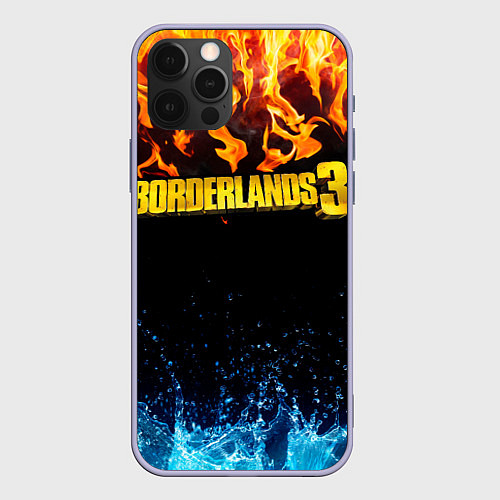 Чехол iPhone 12 Pro Borderlands 3 / 3D-Светло-сиреневый – фото 1