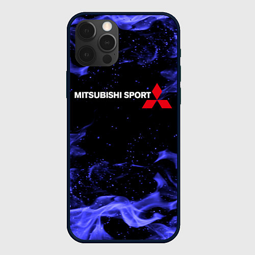 Чехол iPhone 12 Pro MITSUBISHI / 3D-Черный – фото 1