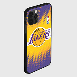 Чехол для iPhone 12 Pro Los Angeles Lakers, цвет: 3D-черный — фото 2