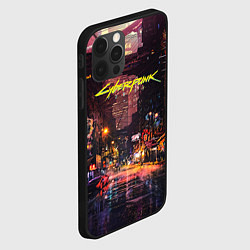 Чехол для iPhone 12 Pro CYBERPUNK 2077:КИБЕРПАНК S, цвет: 3D-черный — фото 2