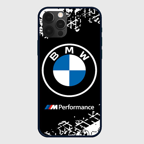 Чехол iPhone 12 Pro BMW БМВ / 3D-Черный – фото 1