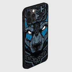 Чехол для iPhone 12 Pro Дикий медведь с узорами славянский, цвет: 3D-черный — фото 2