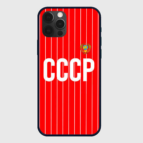 Чехол iPhone 12 Pro Форма сборной СССР / 3D-Черный – фото 1