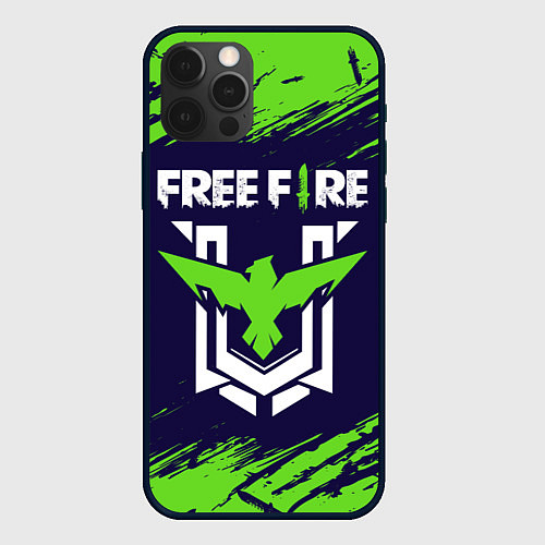 Чехол iPhone 12 Pro FREE FIRE ФРИ ФАЕР / 3D-Черный – фото 1