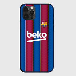 Чехол для iPhone 12 Pro FC Barcelona 2021, цвет: 3D-черный