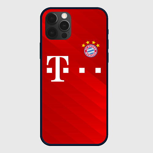 Чехол iPhone 12 Pro FC Bayern Munchen / 3D-Черный – фото 1