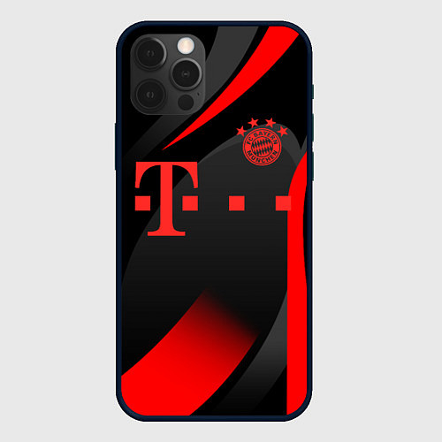 Чехол iPhone 12 Pro FC Bayern Munchen / 3D-Черный – фото 1