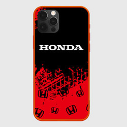 Чехол для iPhone 12 Pro HONDA ХОНДА, цвет: 3D-красный