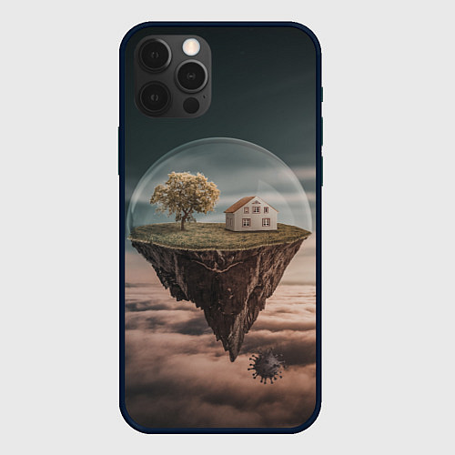 Чехол iPhone 12 Pro Самоизоляция / 3D-Черный – фото 1