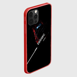 Чехол для iPhone 12 Pro Dedsec, цвет: 3D-красный — фото 2