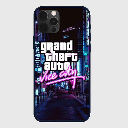 Чехол iPhone 12 Pro GTA / 3D-Черный – фото 1