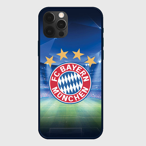Чехол iPhone 12 Pro Бавария Мюнхен / 3D-Черный – фото 1