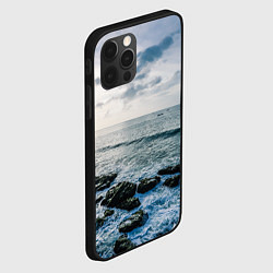 Чехол для iPhone 12 Pro Море, цвет: 3D-черный — фото 2