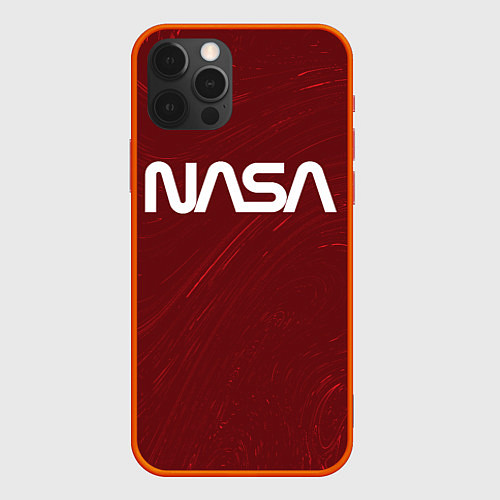 Чехол iPhone 12 Pro NASA НАСА / 3D-Красный – фото 1