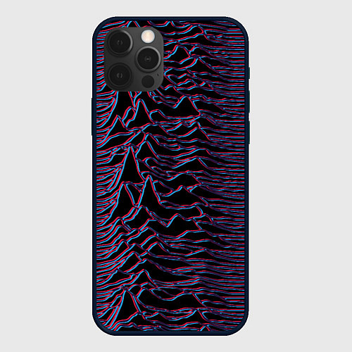 Чехол iPhone 12 Pro Joy Division Glitch / 3D-Черный – фото 1