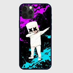 Чехол для iPhone 12 Pro MARSHMELLO, цвет: 3D-черный