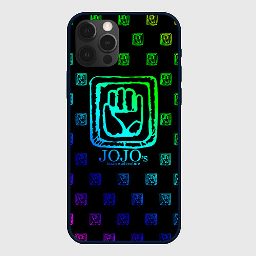 Чехол iPhone 12 Pro JoJo Bizarre Adventure / 3D-Черный – фото 1