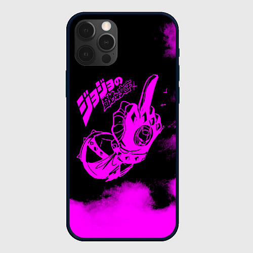 Чехол iPhone 12 Pro JoJo Bizarre Adventure / 3D-Черный – фото 1