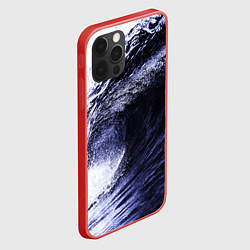 Чехол для iPhone 12 Pro Волна, цвет: 3D-красный — фото 2