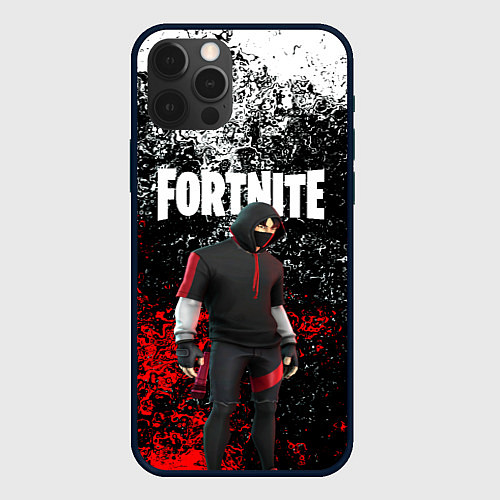 Чехол iPhone 12 Pro IKONIK FORTNITE / 3D-Черный – фото 1