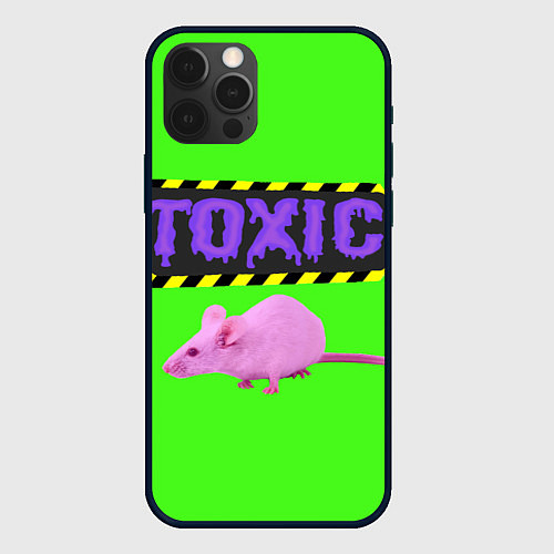 Чехол iPhone 12 Pro Toxic / 3D-Черный – фото 1