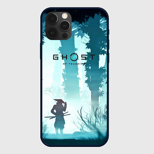 Чехол iPhone 12 Pro Ghost of Tsushima / 3D-Черный – фото 1