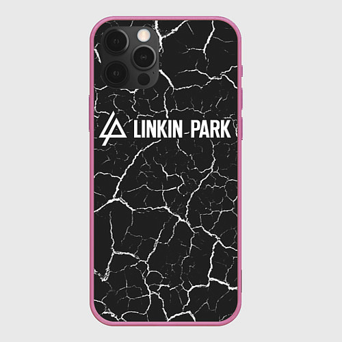 Чехол iPhone 12 Pro LINKIN PARK ЛИНКИН ПАРК / 3D-Малиновый – фото 1