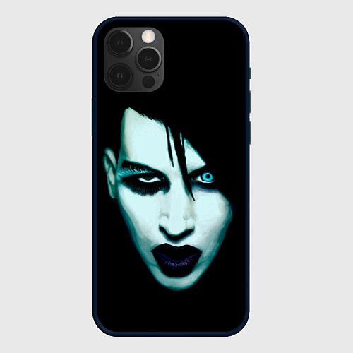 Чехол iPhone 12 Pro Marilyn Manson / 3D-Черный – фото 1