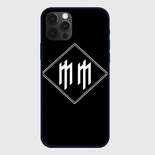 Чехол iPhone 12 Pro Marilyn Manson / 3D-Черный – фото 1
