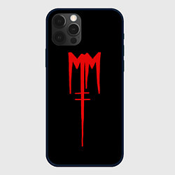 Чехол для iPhone 12 Pro Marilyn Manson, цвет: 3D-черный