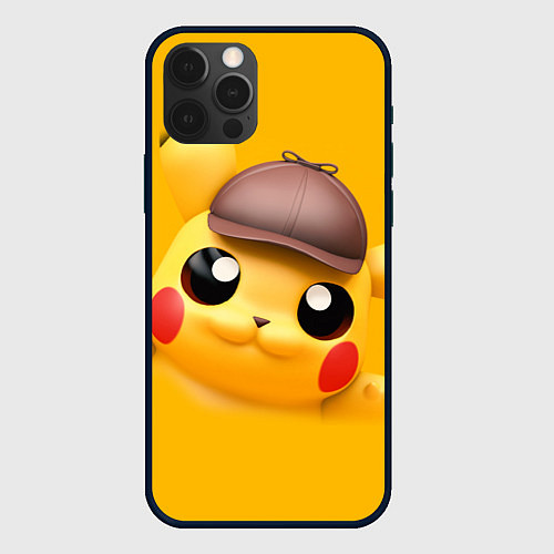 Чехол iPhone 12 Pro Pikachu Pika Pika / 3D-Черный – фото 1