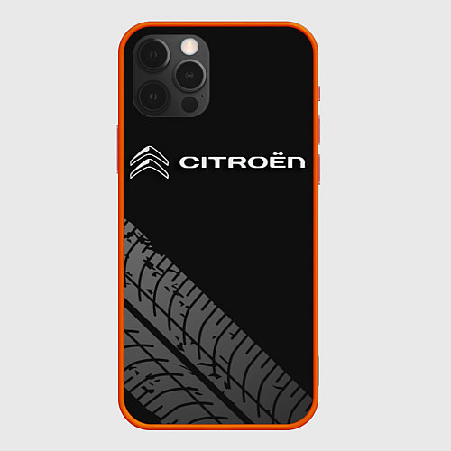 Чехол iPhone 12 Pro CITROEN / 3D-Красный – фото 1