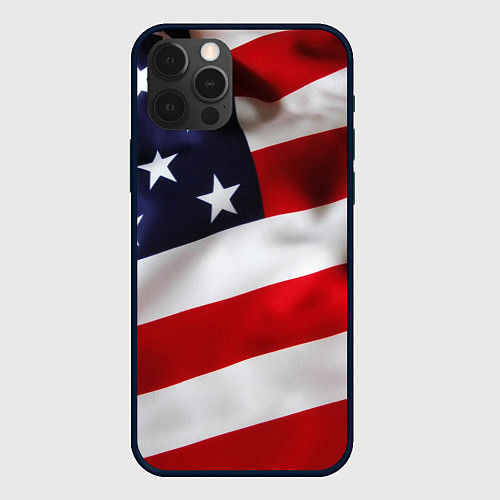 Чехол iPhone 12 Pro США USA / 3D-Черный – фото 1