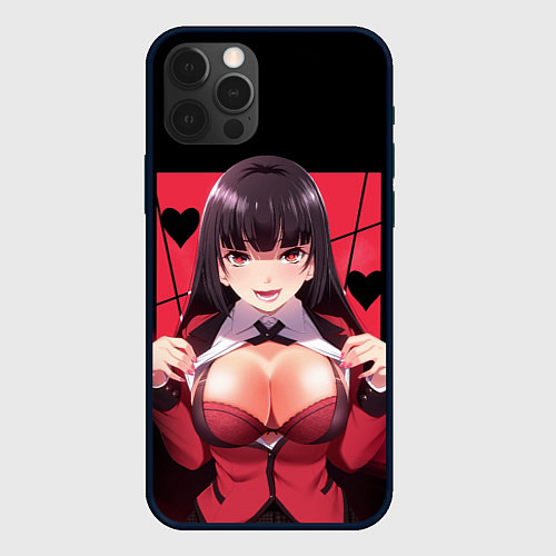 Чехол iPhone 12 Pro Юмэко Джабами Безумный азарт / 3D-Черный – фото 1