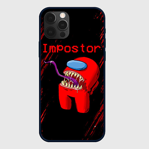 Чехол iPhone 12 Pro AMONG US - MONSTER / 3D-Черный – фото 1