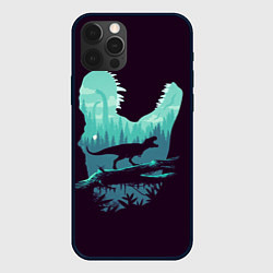 Чехол для iPhone 12 Pro T-Rex, цвет: 3D-черный