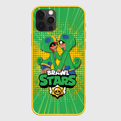 Чехол для iPhone 12 Pro BRAWL STARS, цвет: 3D-желтый