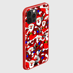 Чехол для iPhone 12 Pro Русский Санта Клаус, цвет: 3D-красный — фото 2