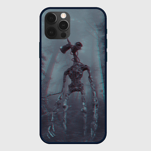 Чехол iPhone 12 Pro Сиреноголовый / 3D-Черный – фото 1