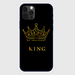 Чехол для iPhone 12 Pro KING, цвет: 3D-черный