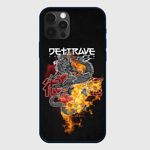 Чехол iPhone 12 Pro Дети Rave China Town / 3D-Черный – фото 1