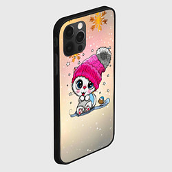 Чехол для iPhone 12 Pro Новогодний кот, цвет: 3D-черный — фото 2