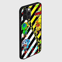 Чехол для iPhone 12 Pro Brawl STARS OFF-WHITE, цвет: 3D-черный — фото 2