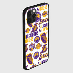 Чехол для iPhone 12 Pro LAKERS LOGO, цвет: 3D-черный — фото 2